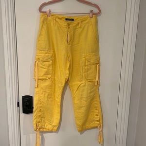 Ralph Lauren, yellow lemon, cargo pants size 6